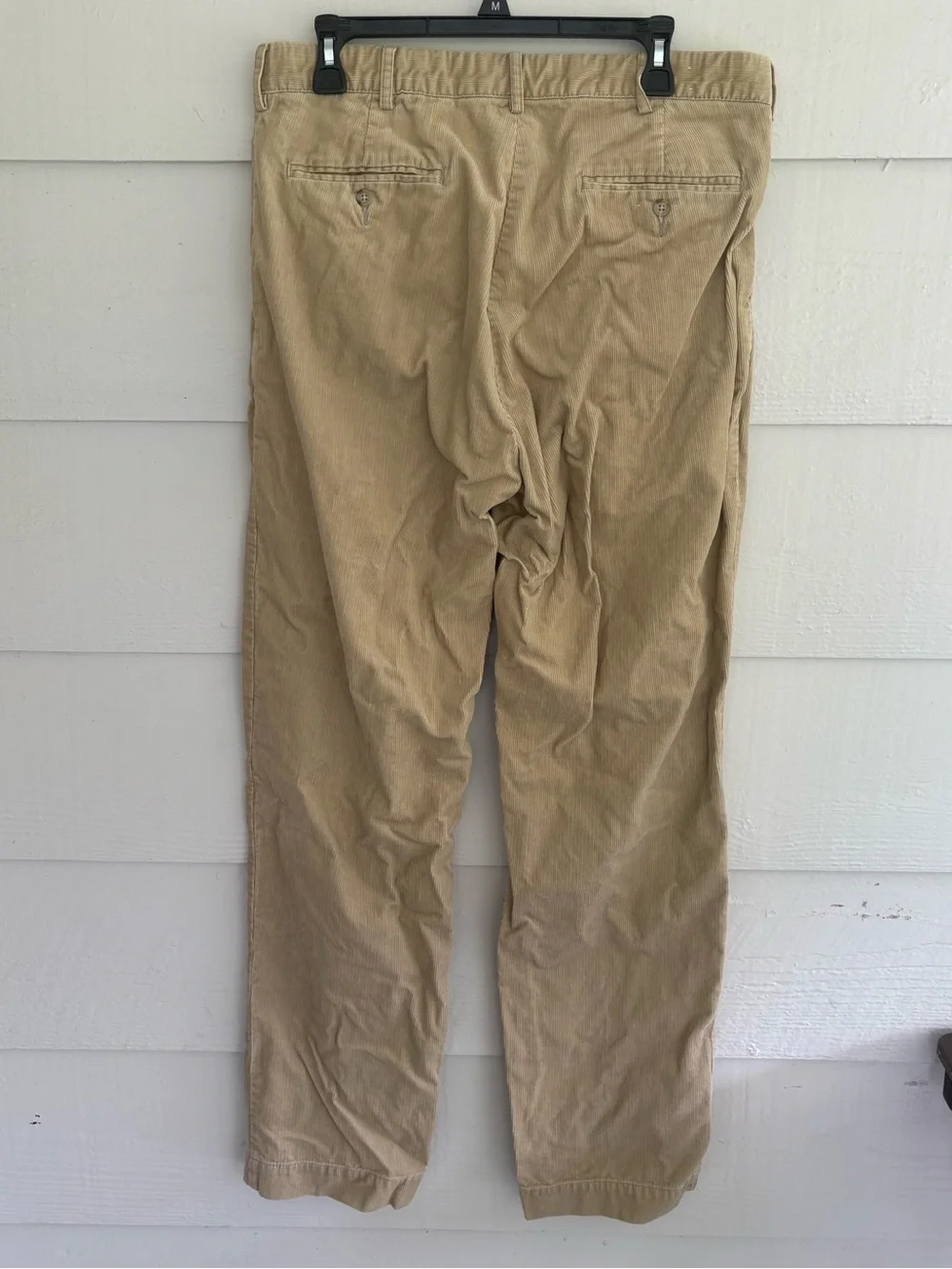 Polo Ralph Lauren Men's Corduroy Beige 34x34 Pants Classic Straight Leg Preppy